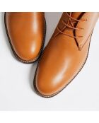 Chukka Boots Clément en Cuir grainé cognacs