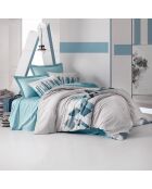 Parure housse de couette  Nesto essence/blanc