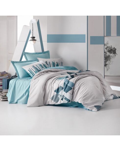 Parure housse de couette  Nesto essence/blanc
