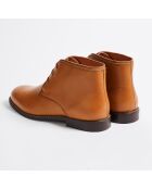 Chukka Boots Clément en Cuir grainé cognacs