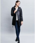 Trench en Cuir Electra noir