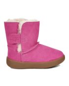 Boots fourrées Laine en Velours de Cuir Keelan fuchsia