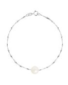 Bracelet Or Blanc Perle d'Eau Douce blanc naturel