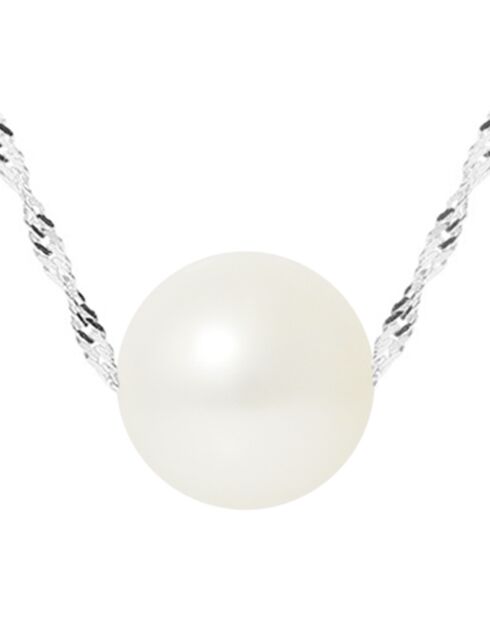 Collier Or Blanc Perle d'Eau Douce blanc naturel