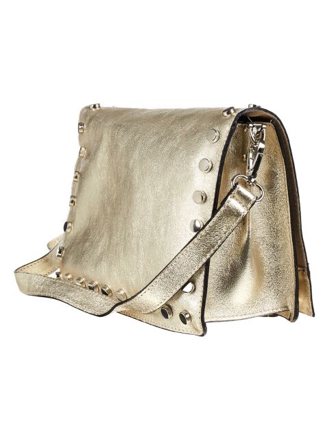 Golden Iris Schultertasche aus Leder — 20x16x10,5 cm