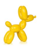 Sculpture Pop Art Chien  jaune - 27x26x9.5 cm