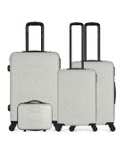 3 Valises + Vanity 4 roues Damon 55/65/75 cm beiges