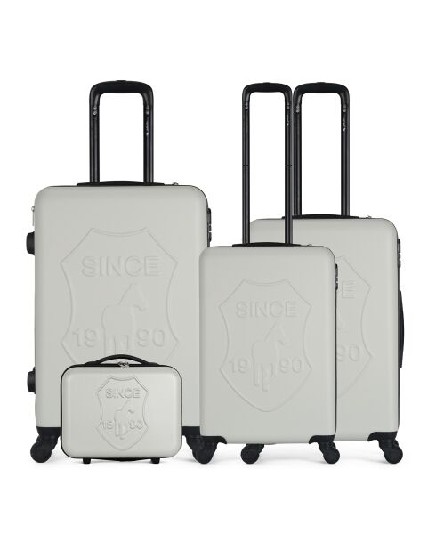 3 Koffer + Vanity 4 Wheels Damon 55/65/75 cm beige