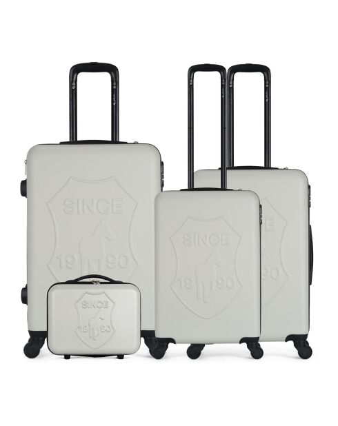 3 Valises + Vanity 4 roues Damon 55/65/75 cm beiges