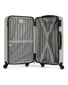 3 Valises + Vanity 4 roues Damon 55/65/75 cm beiges
