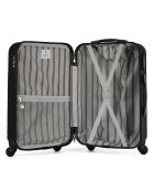 Valise Cabine 4 roues Fred 55 cm noire