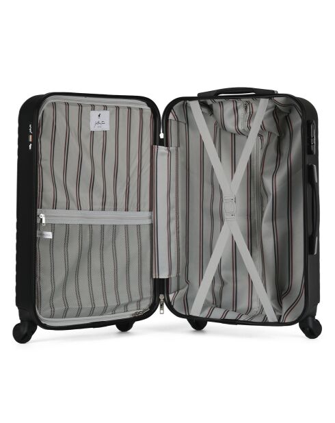 Valise Cabine 4 roues Fred 55 cm noire