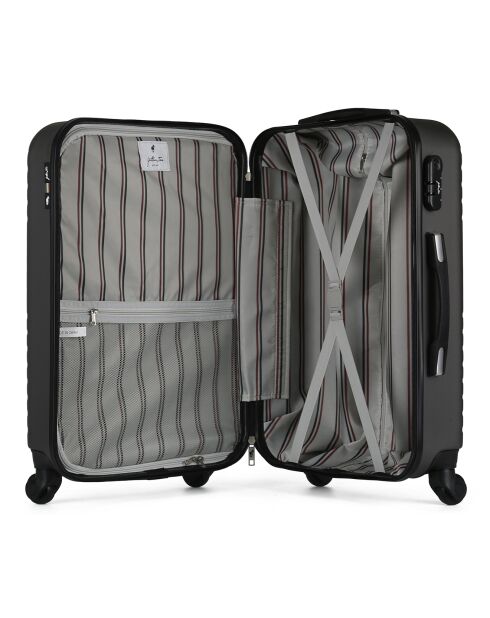 Valise Moyen Séjour 4 roues Fred 65 cm gris foncé