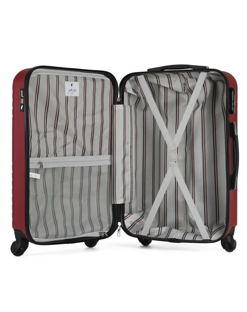 Valise Moyen Séjour 4 roues Fred 65 cm rouge bordeaux