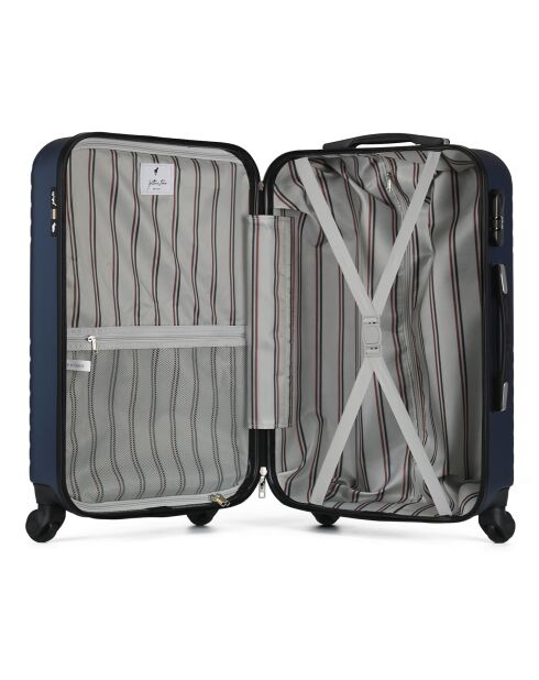 Valise Long Séjour 4 roues Fred 75 cm bleue