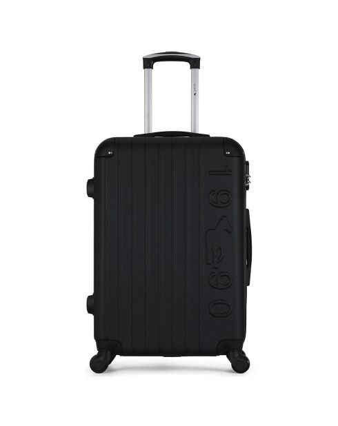 Porter Mittelgroßer Reisekoffer mit 4 Rädern, 65 cm, Schwarz