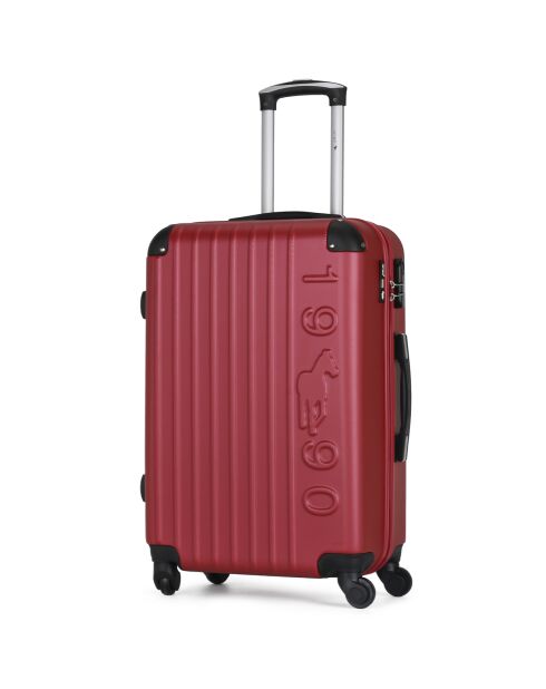 Porter mittelgroßer Reisekoffer mit 4 Rädern 65 cm burgunderrot