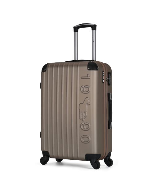 Porter Mittelklasse-Koffer mit 4 Einzelrädern, 65 cm, goldfarben