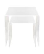 2 Tables basses 80'S blanches