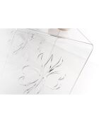 Table basse Mandala transparente - 42x40x41 cm