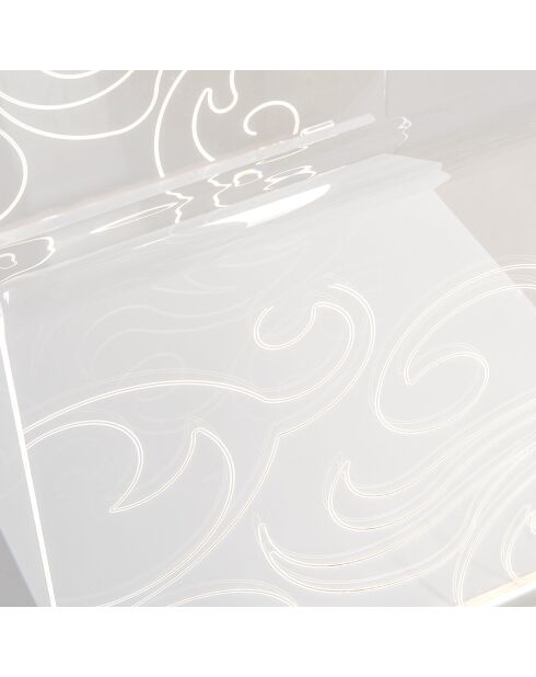 Table basse Mandala transparente - 42x40x41 cm