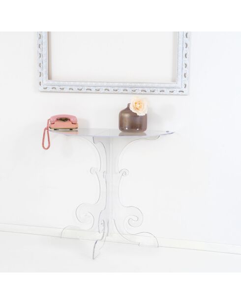 Table Amphitron transparente - 100x43x90 cm