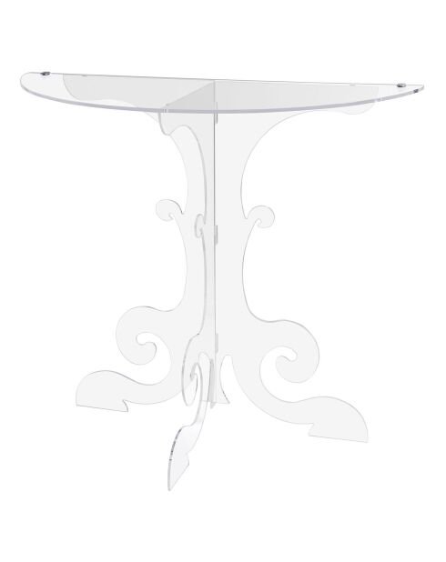 Table Amphitron transparente - 100x43x90 cm