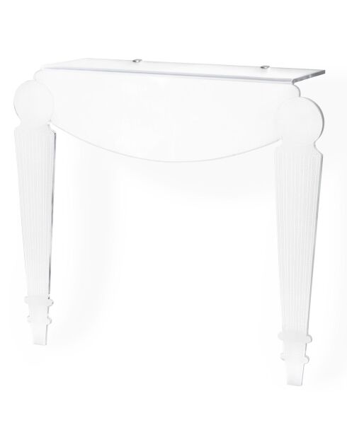 Console Luna transparente - 84x25x76 cm