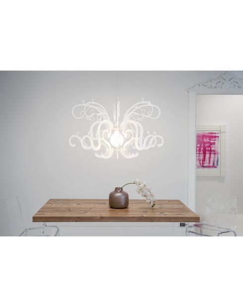 Lustre Gorgon blanc - D.88xH.52 cm