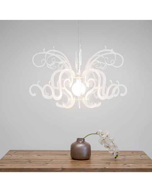 Lustre Gorgon blanc - D.88xH.52 cm
