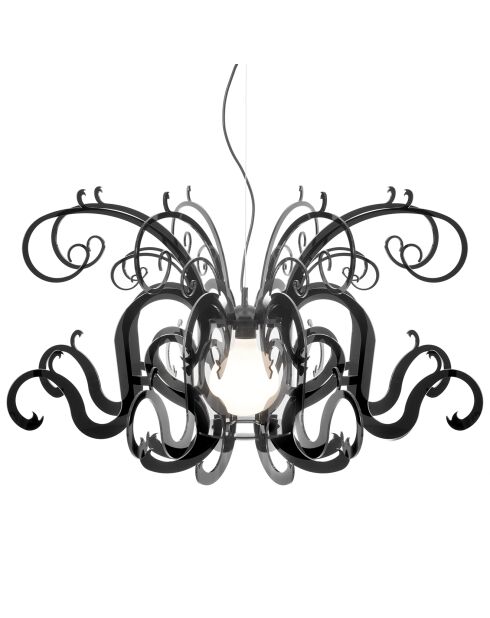 Lustre Gorgon noir -  D.88xH.52 cm