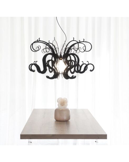Lustre Gorgon noir -  D.88xH.52 cm