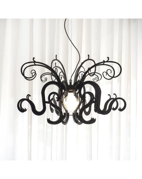 Lustre Gorgon noir -  D.88xH.52 cm