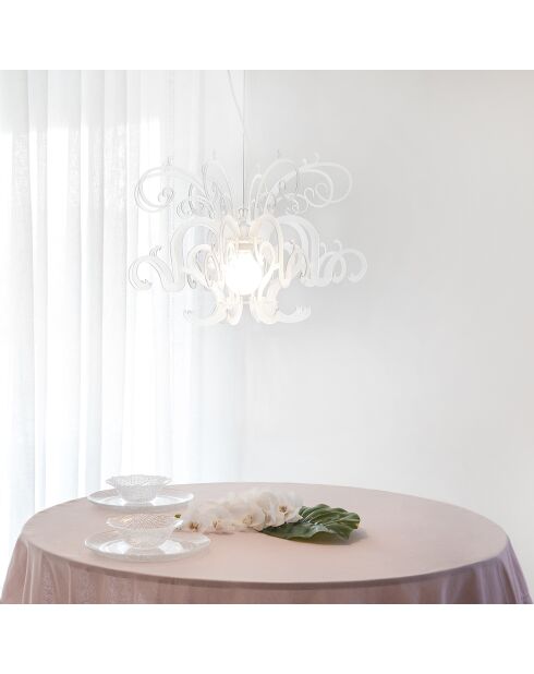 Lustre Gorgon blanc - D.60xH.42 cm