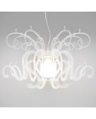Lustre Gorgon blanc - D.60xH.42 cm