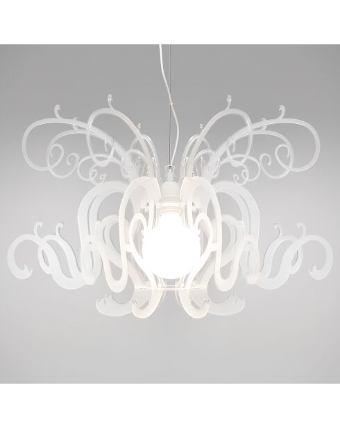 Lustre Gorgon blanc - D.60xH.42 cm