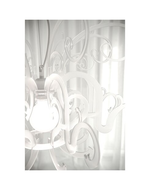 Lustre Gorgon blanc - D.60xH.42 cm