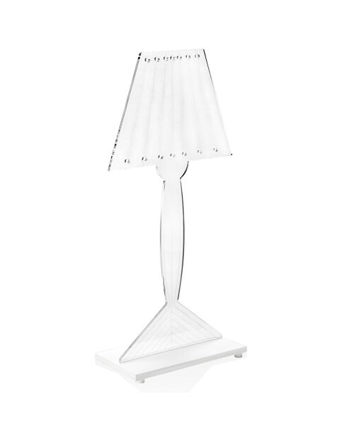Lampe de table LED Mister transparente - 20x10x42 cm