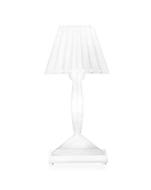 Lampe de table LED Mister transparente - 20x10x42 cm