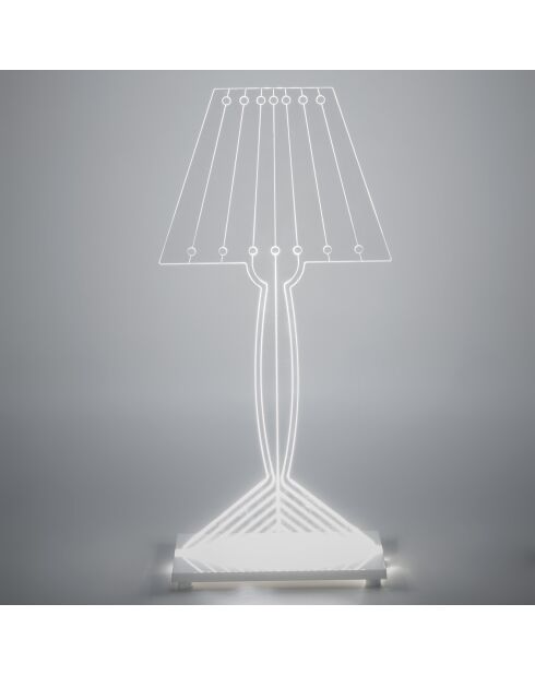 Lampe de table LED Mister transparente - 20x10x42 cm
