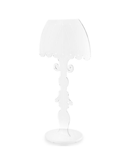 Lampe LED Madame transparente - 27.5x16x50 cm