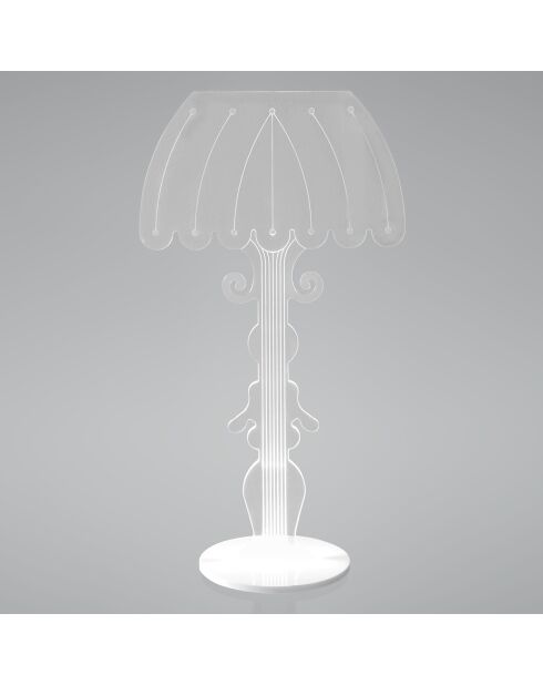 Lampe LED Madame transparente - 15x11x30 cm