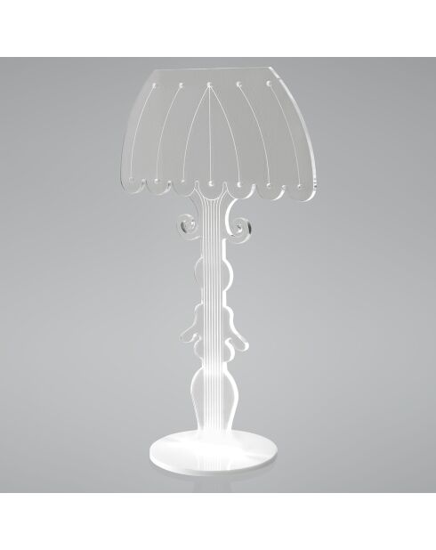 Lampe LED Madame transparente - 15x11x30 cm