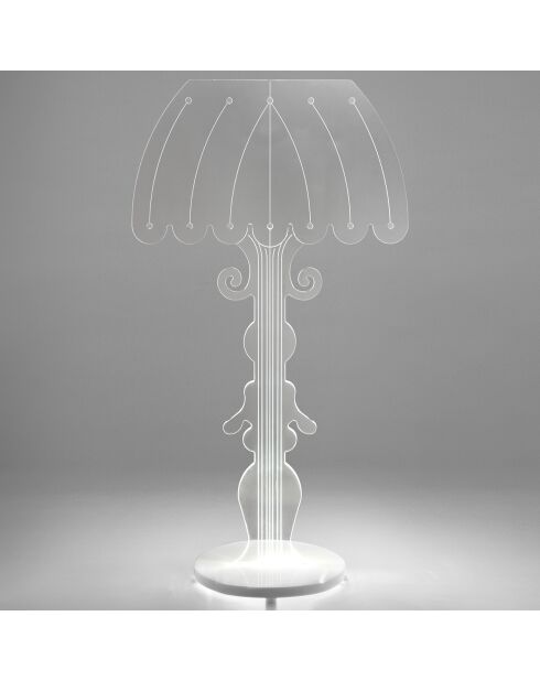 Lampe LED Madame transparente - 15x11x30 cm