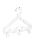Porte-manteau mural Salve blanc - 57.5x4.5x38 cm