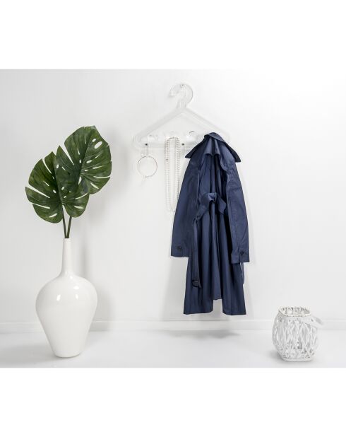 Porte-manteau mural Salve transparent - 57.5x4.5x38 cm