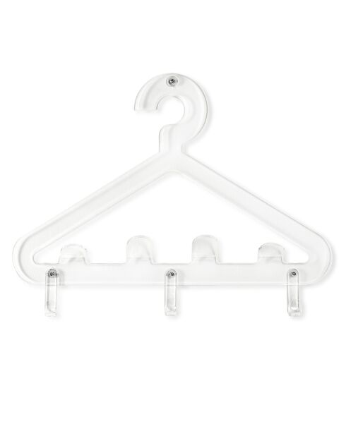 Porte-manteau mural Salve transparent - 57.5x4.5x38 cm