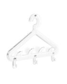 Porte-manteau mural Salve transparent - 57.5x4.5x38 cm
