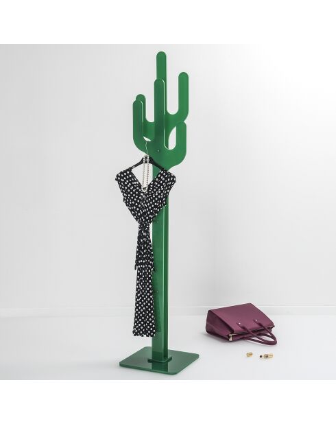 Porte-manteau Peyote vert - D.36xH.177 cm