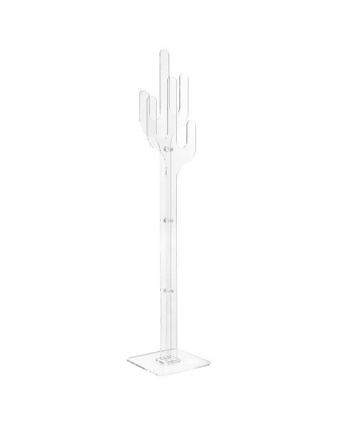 Porte-manteau Peyote transparent - D.36xH.177 cm